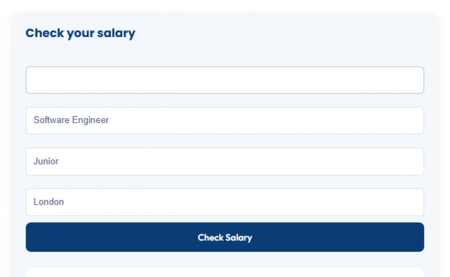 Engineering Salary Benchmarking Tool